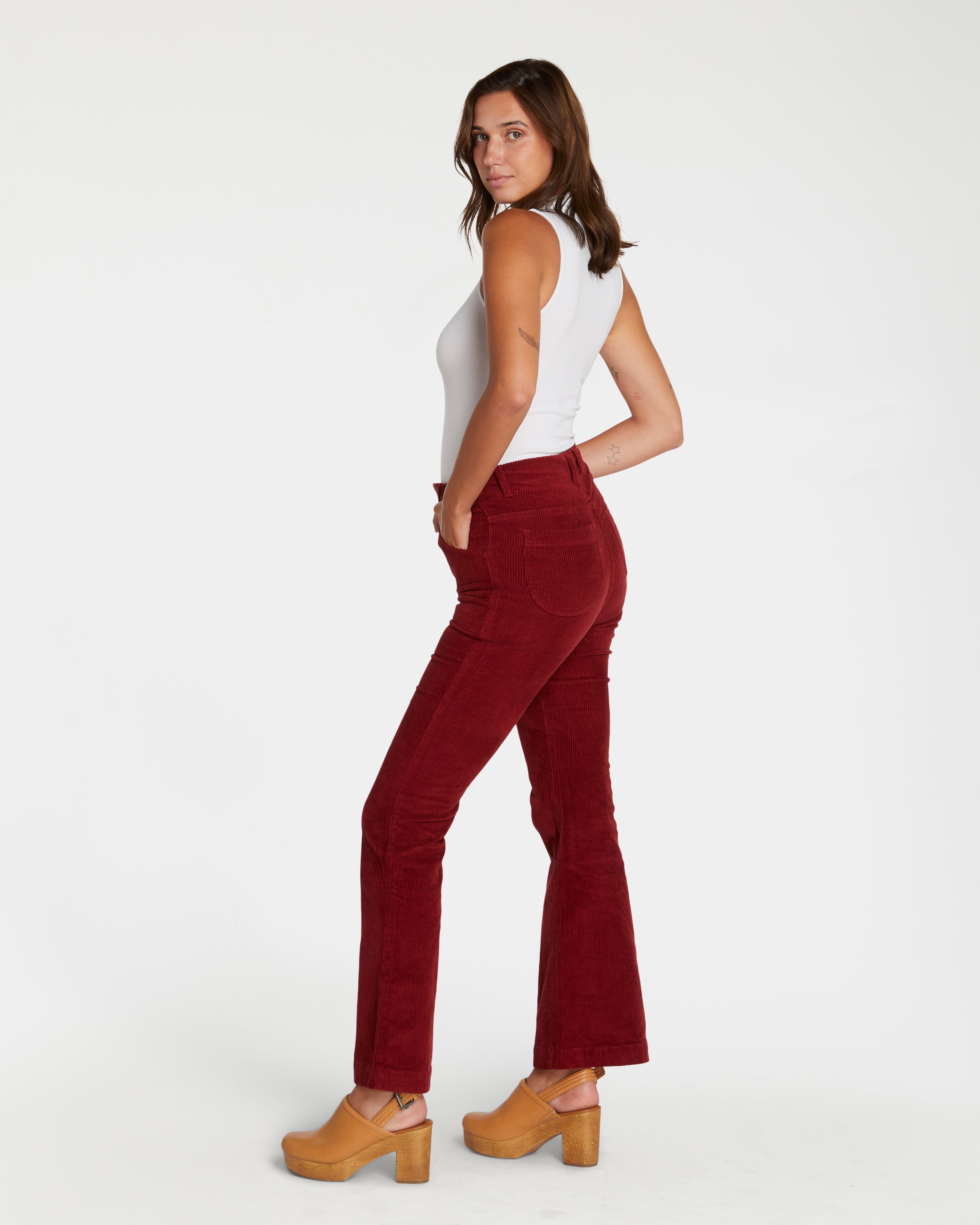 Women's Bell Bottom (Burgundy)