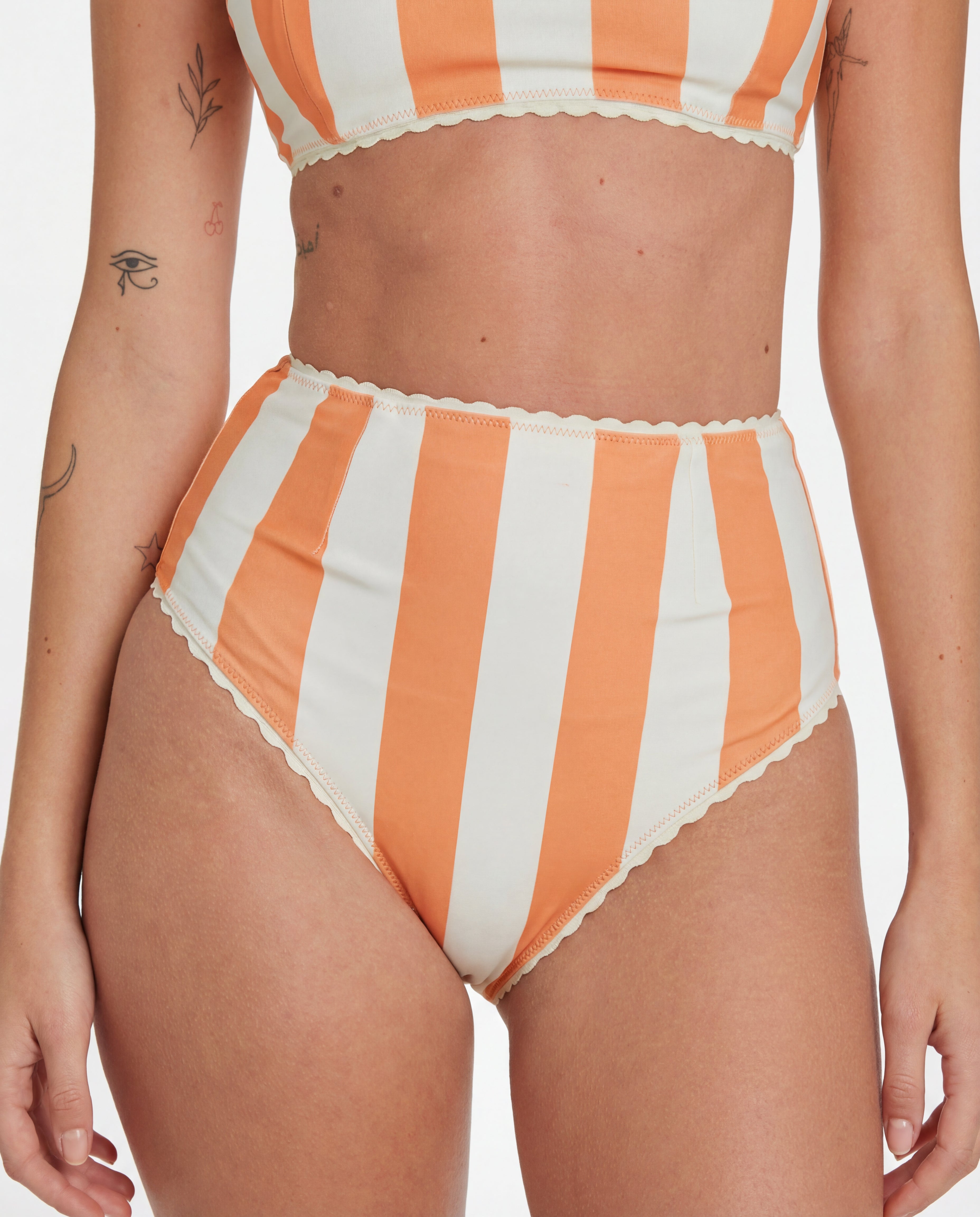 Bikini à rayures Cabana (Orange Poppy)