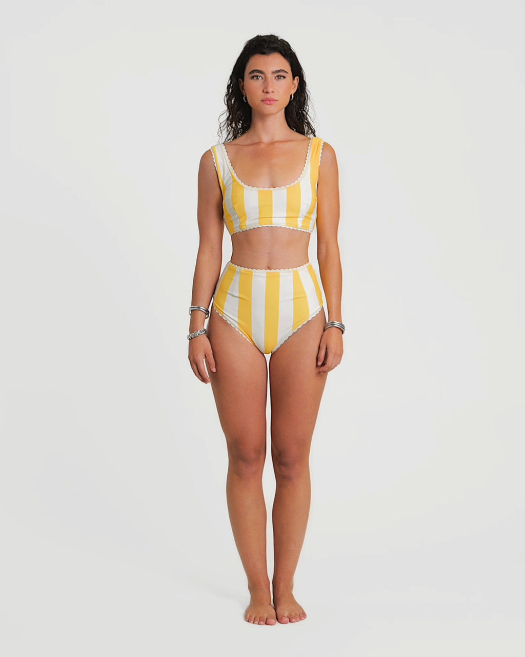 Cabana Stripe Bikini (Yellow)