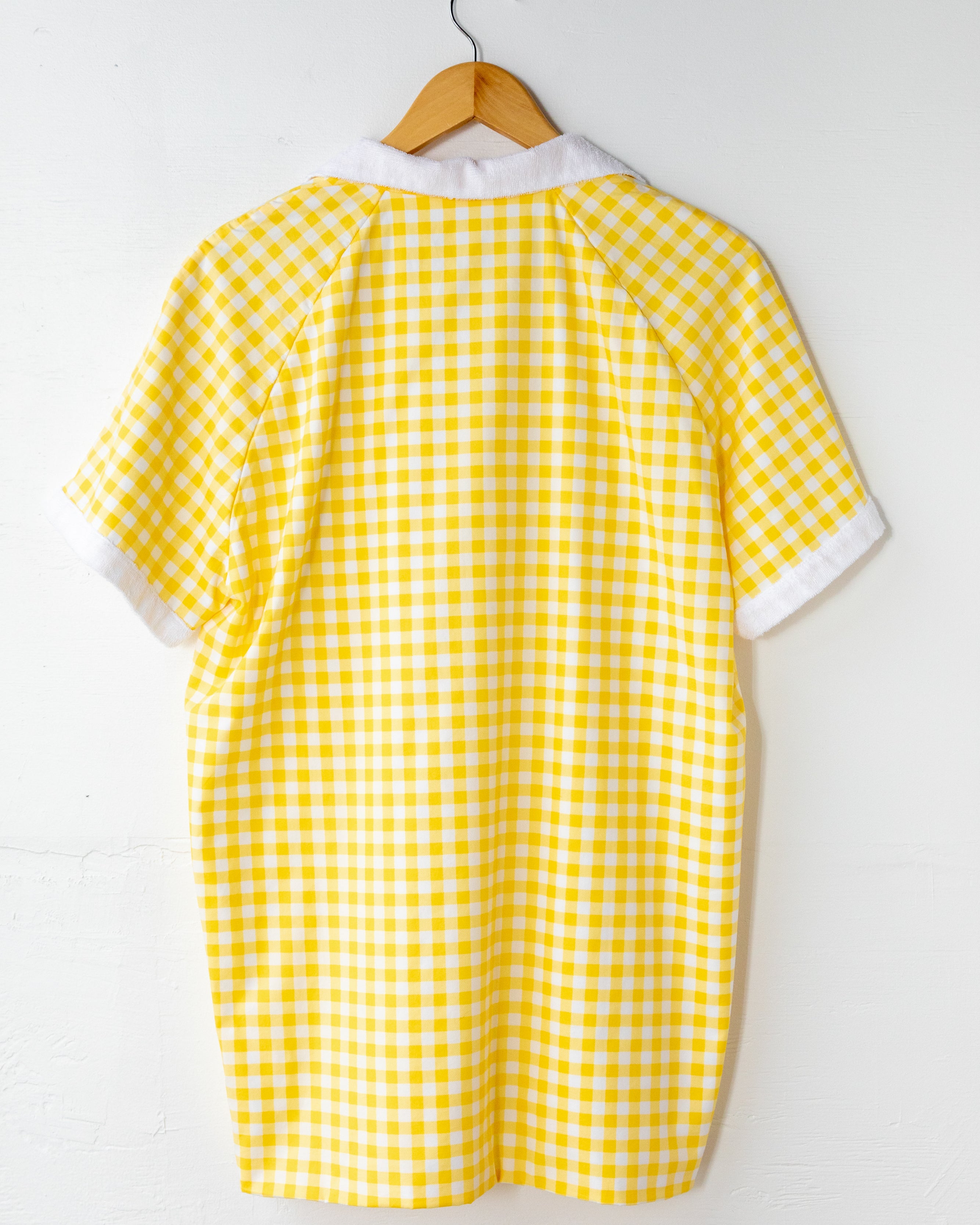 Gingham Cabana Shirt (Yellow)