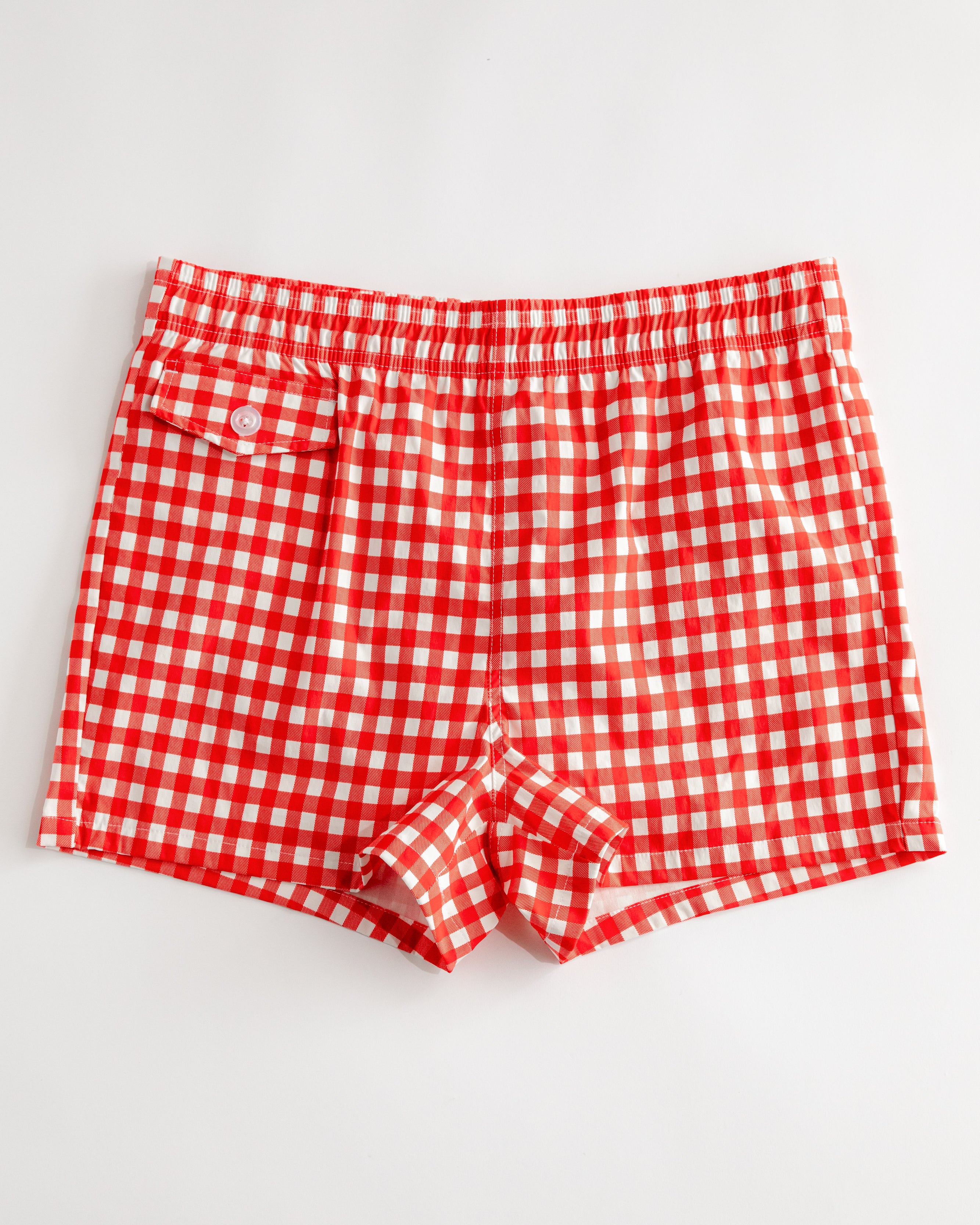 Gingham Cabana Trunk (Red)