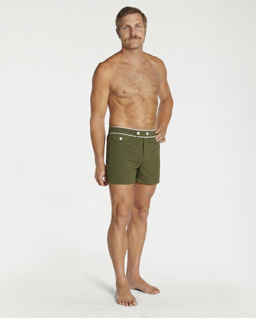 Grant is 5'11" and wearing size 32