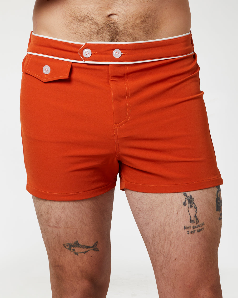 Matty is 6'0" and wearing size 32