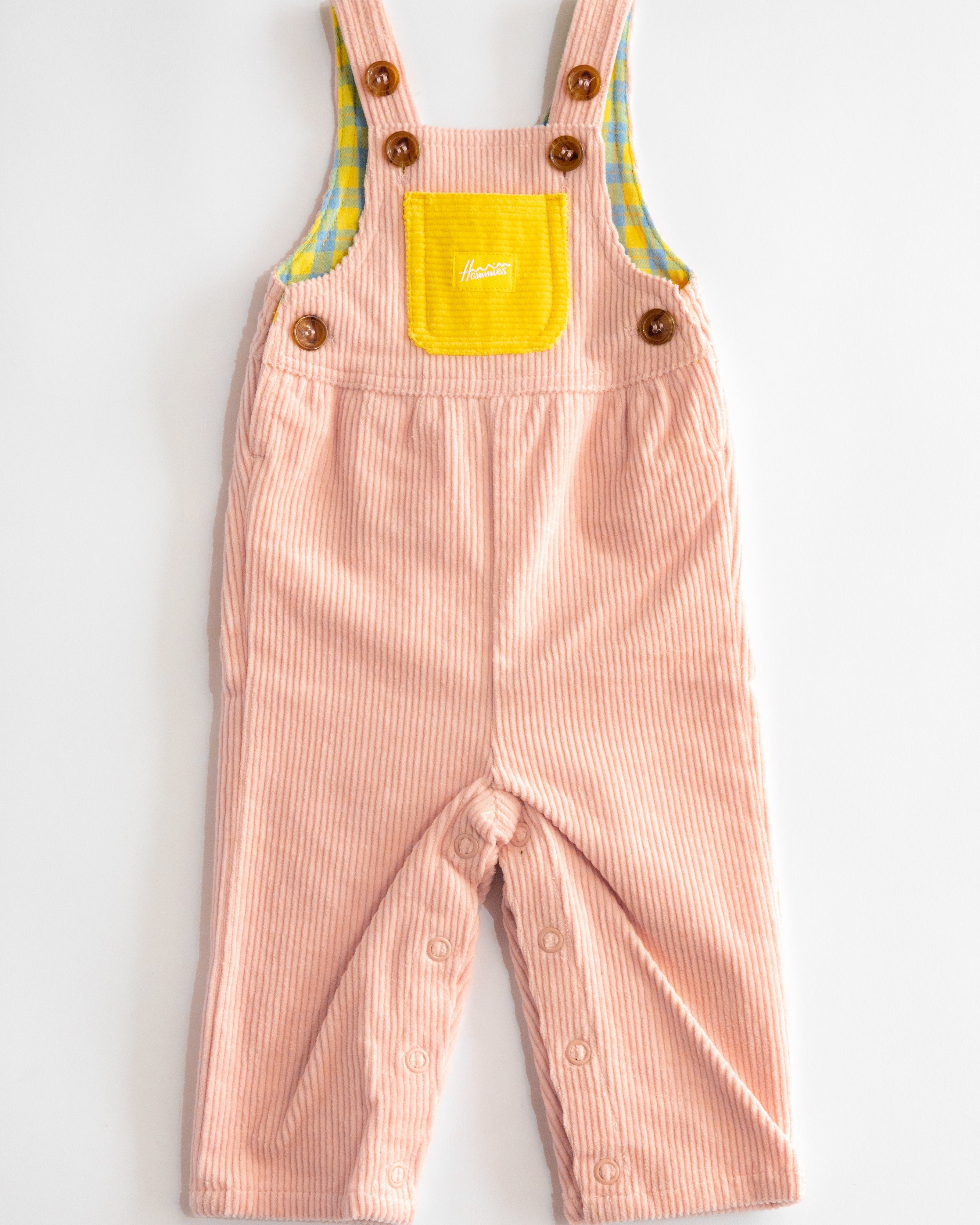 Mono para niños (rosa empolvado/amarillo)