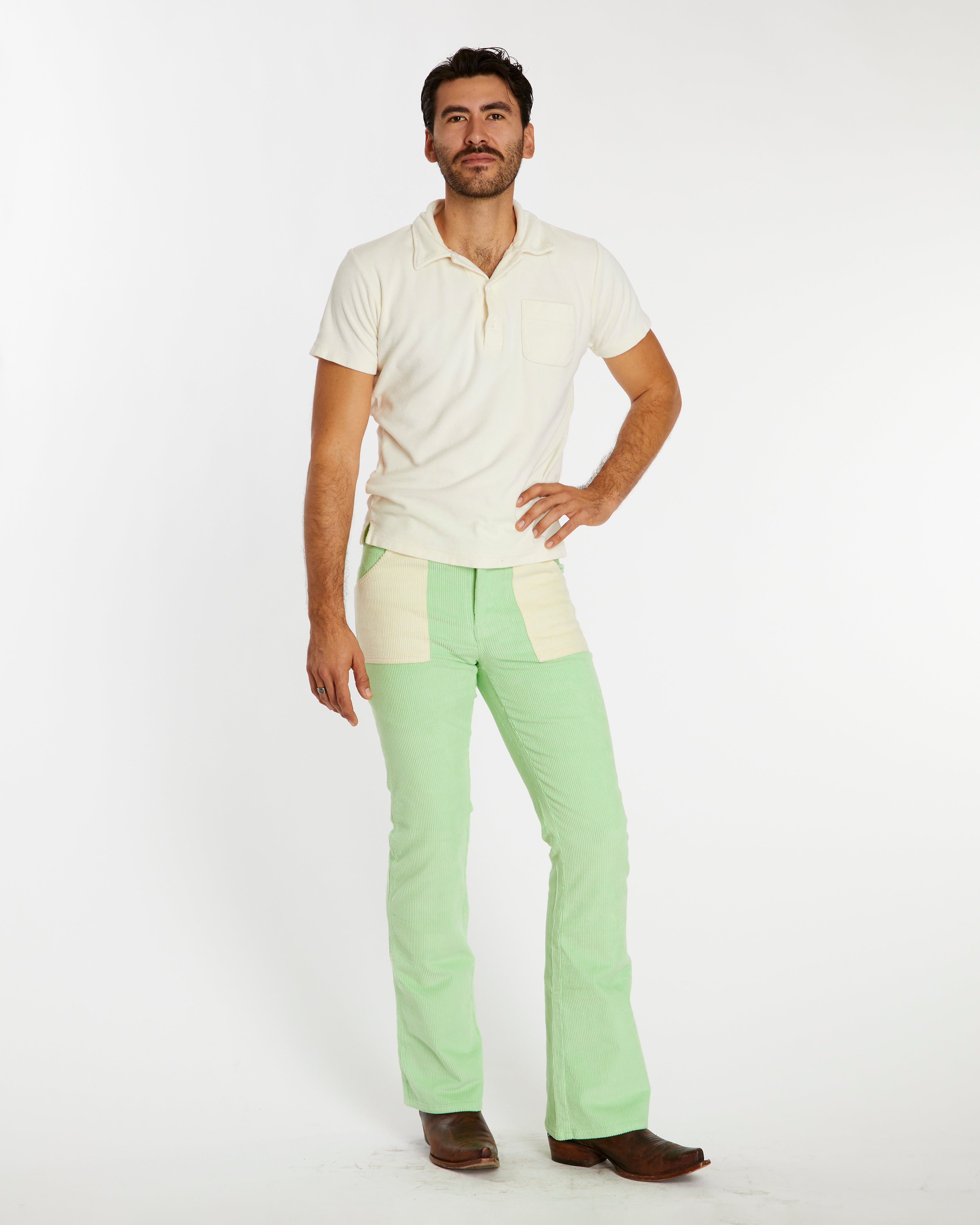 Cristian is 6'3" and wearing size 32