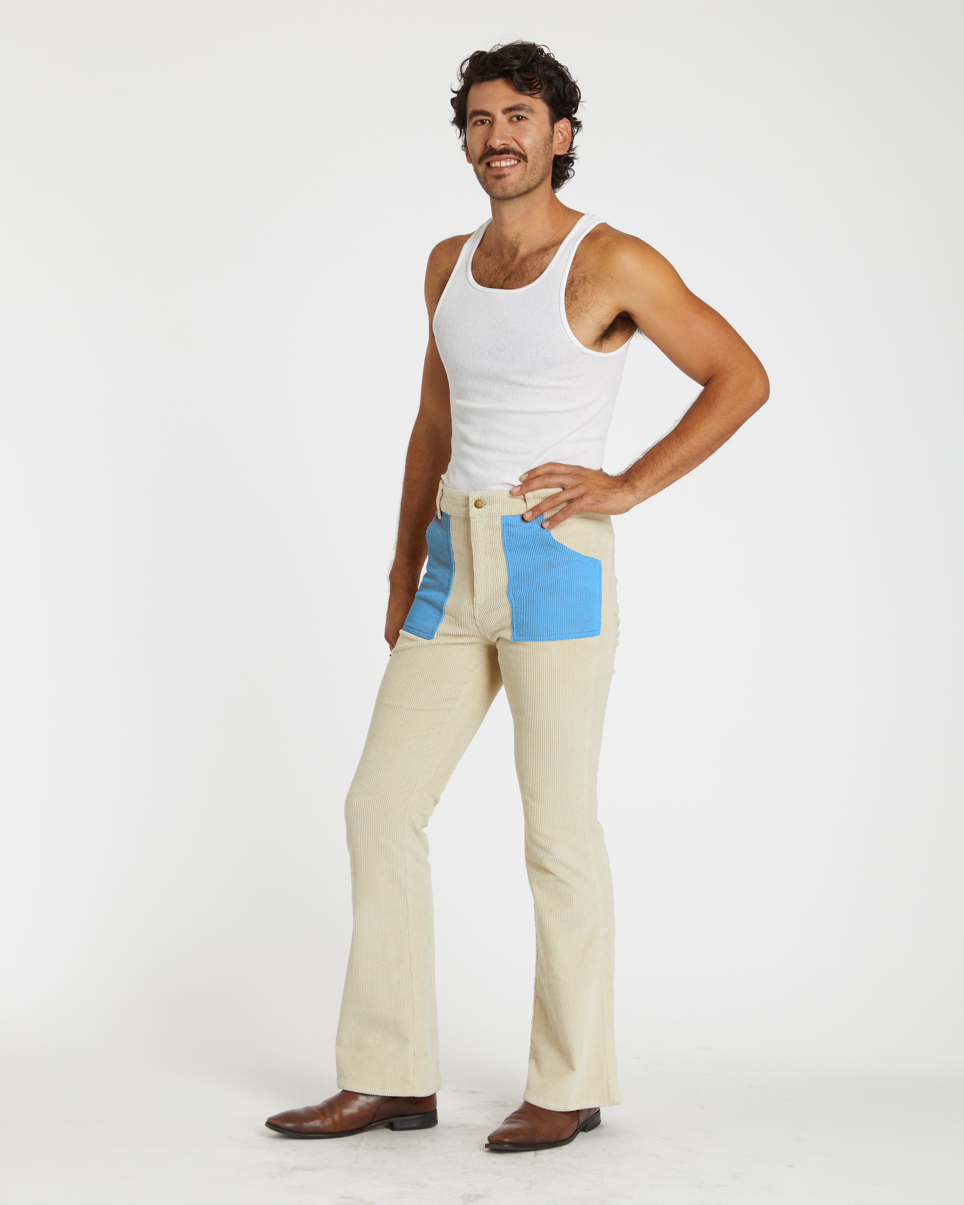 Cristian is 6'3" and wearing size 32