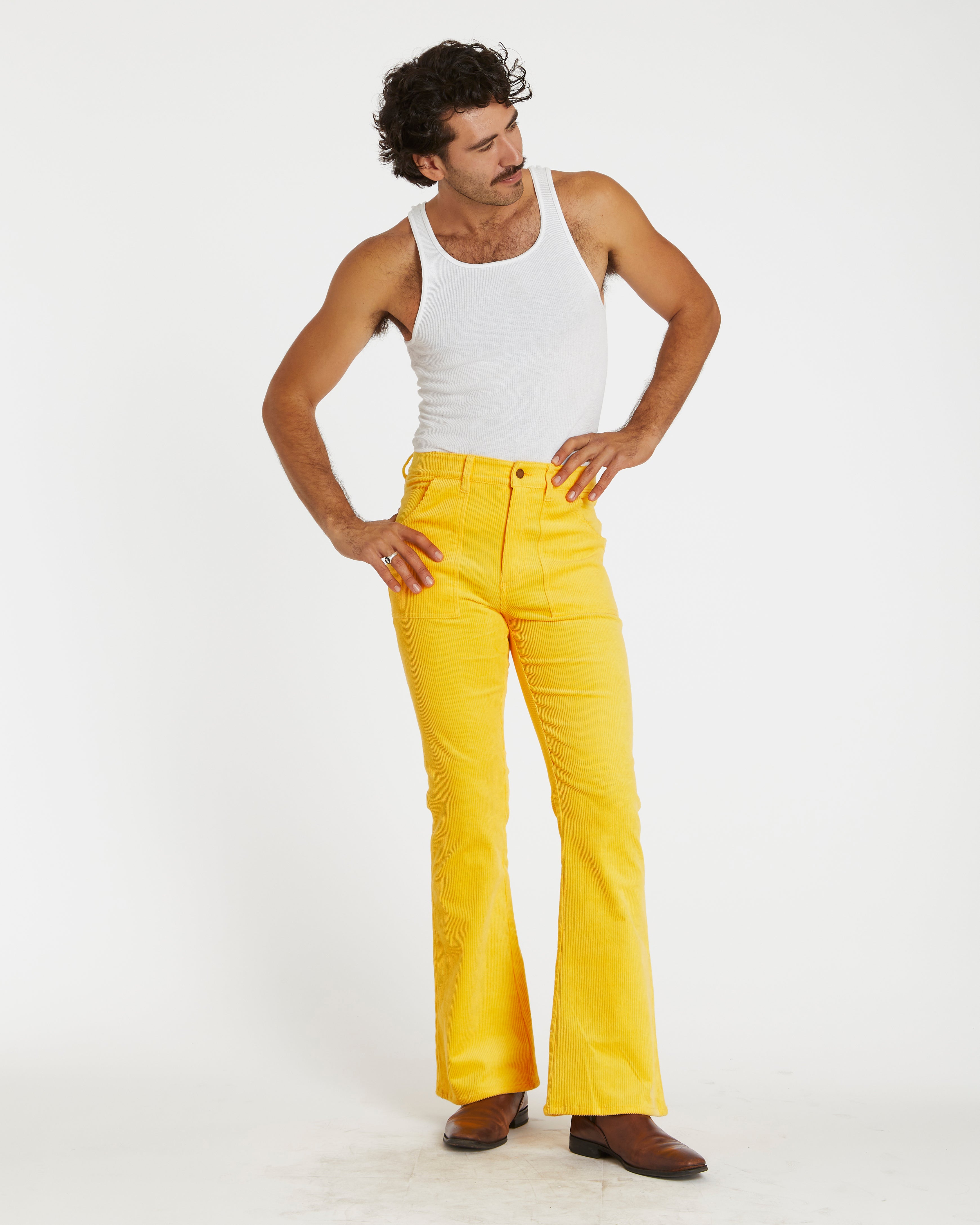 Cristian is 6'3" and wearing size 32