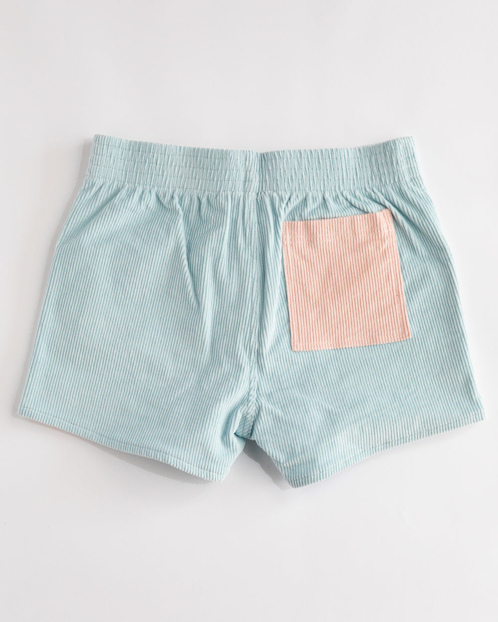 Pantalón corto para hombre (azul empolvado/rosa empolvado)
