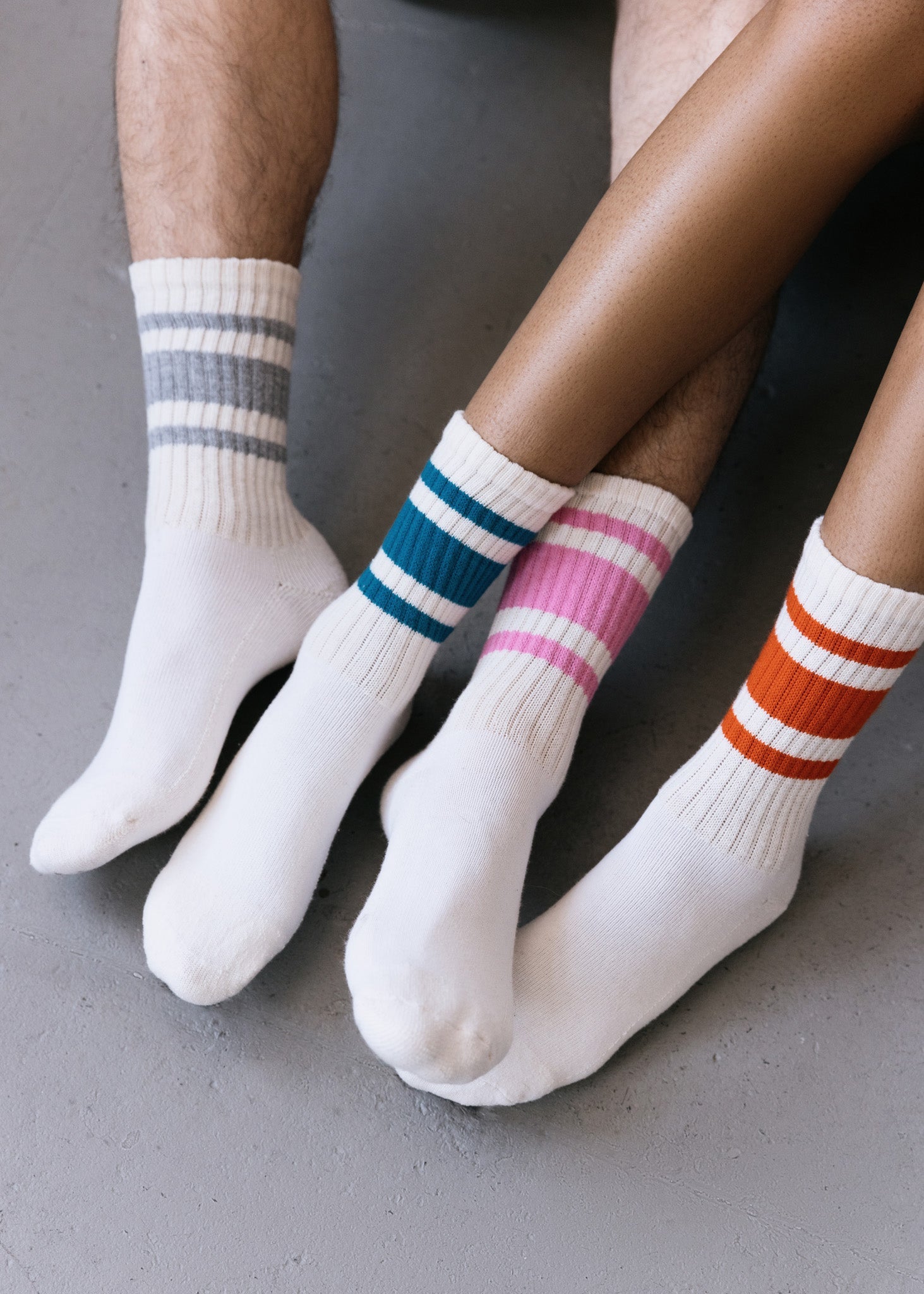 Mono Stripe Tube Sock