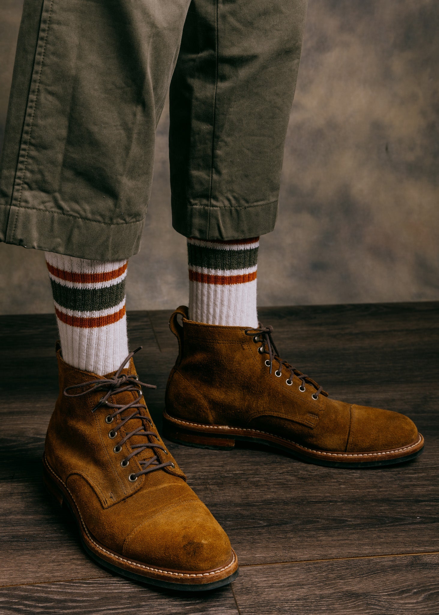 Merino Retro Stripe Tube Sock