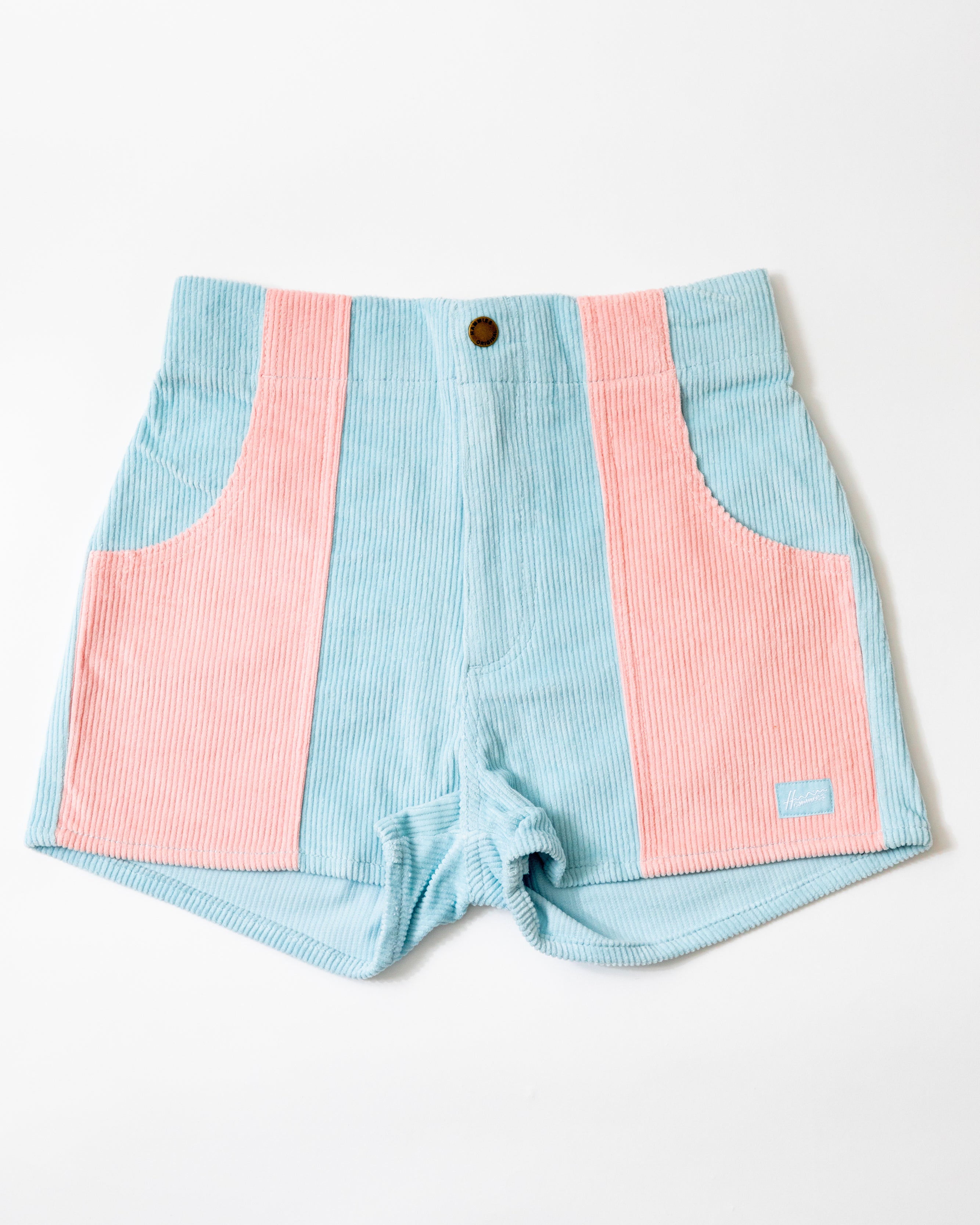 Short femme (bleu poudre/rose poudre)