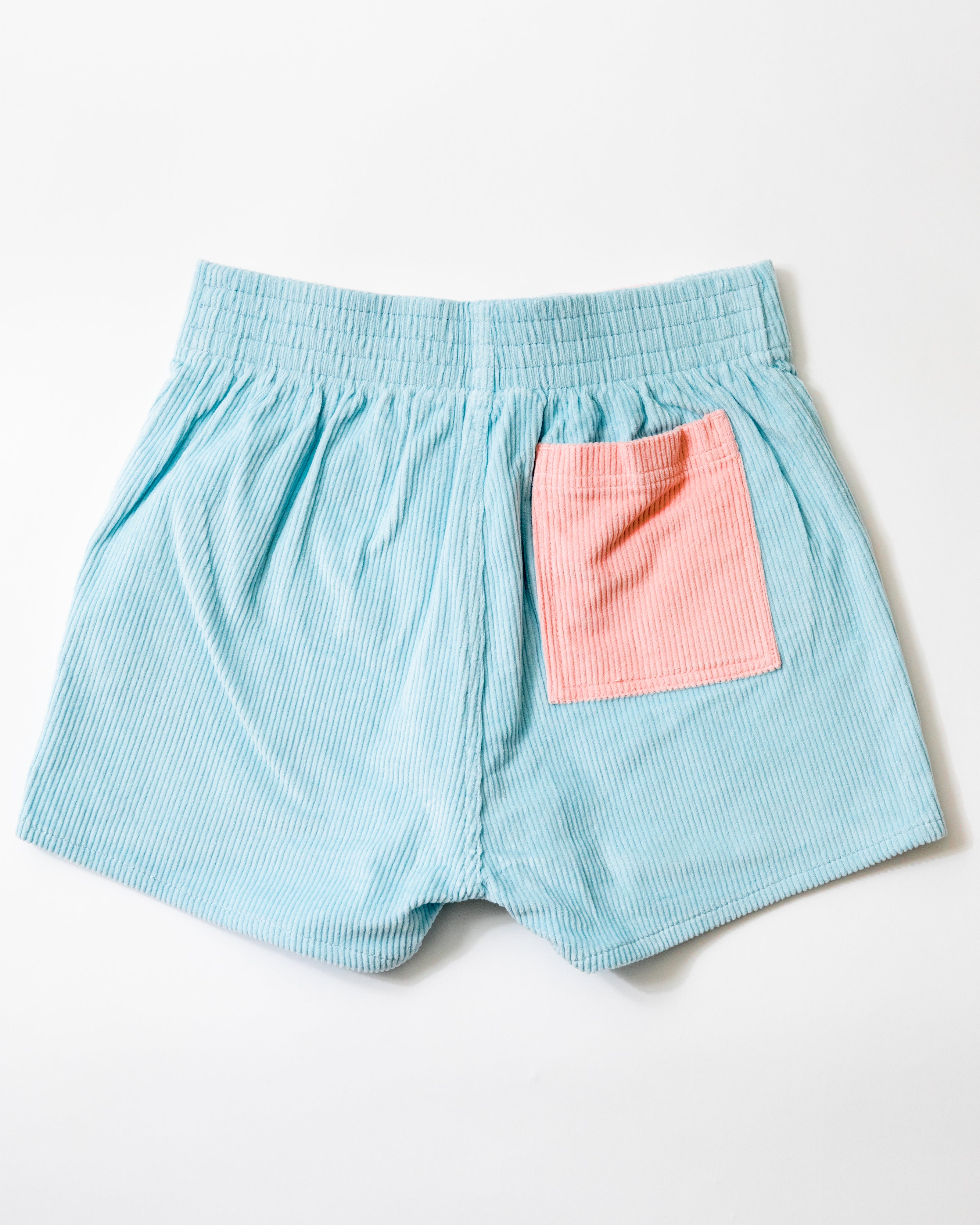 Short femme (bleu poudre/rose poudre)