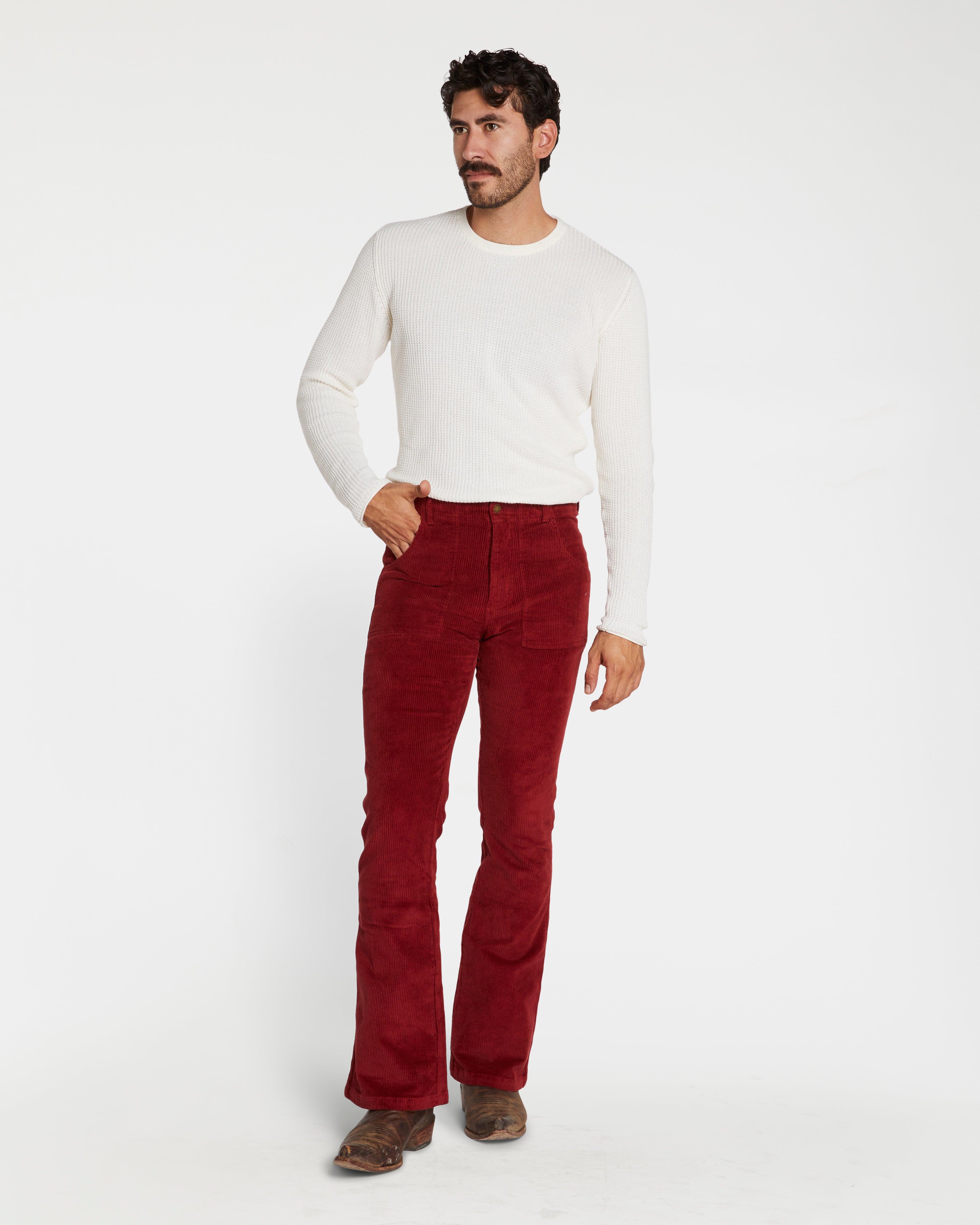 Men's Bell Bottom (Burgundy)