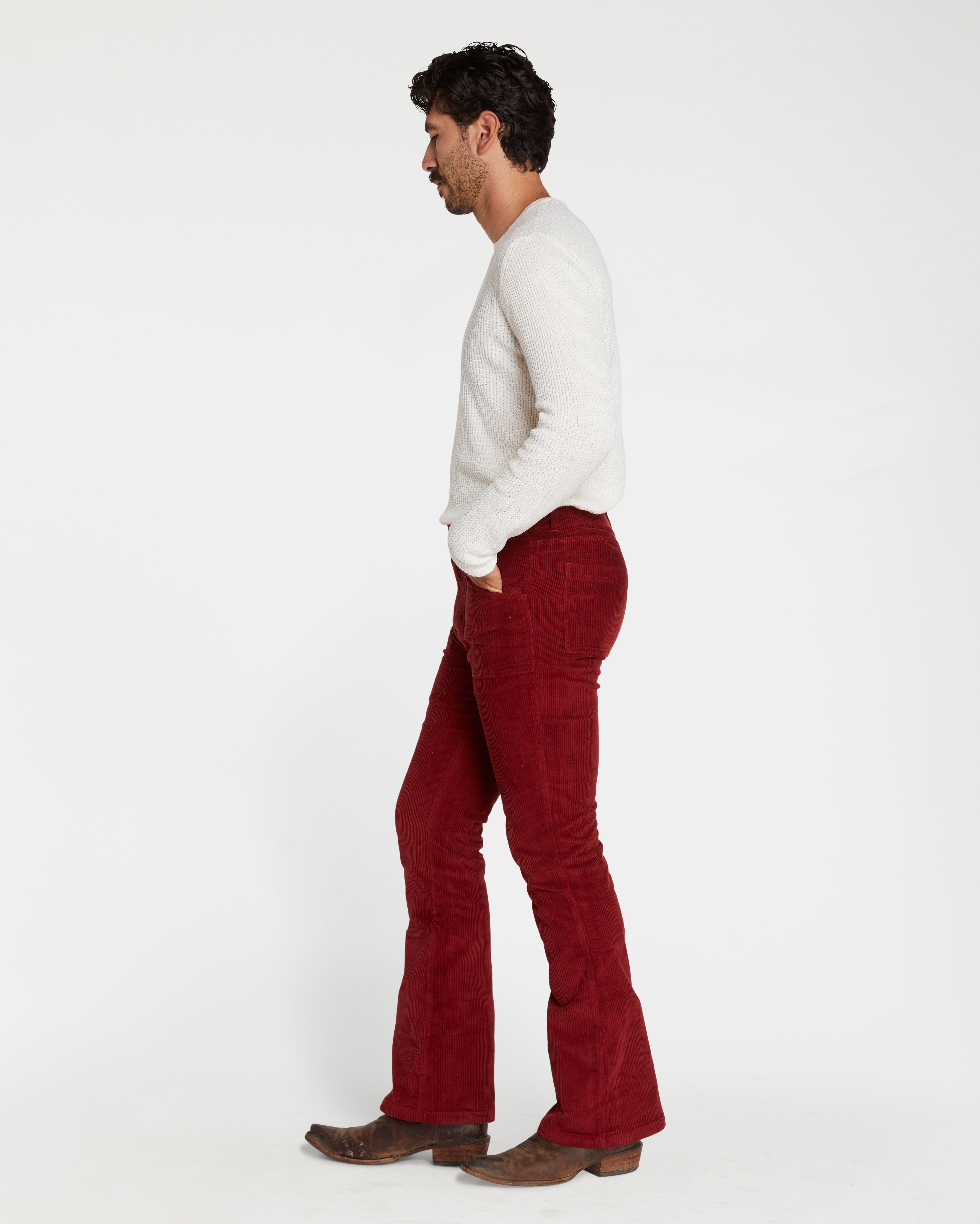 Men's Bell Bottom (Burgundy)