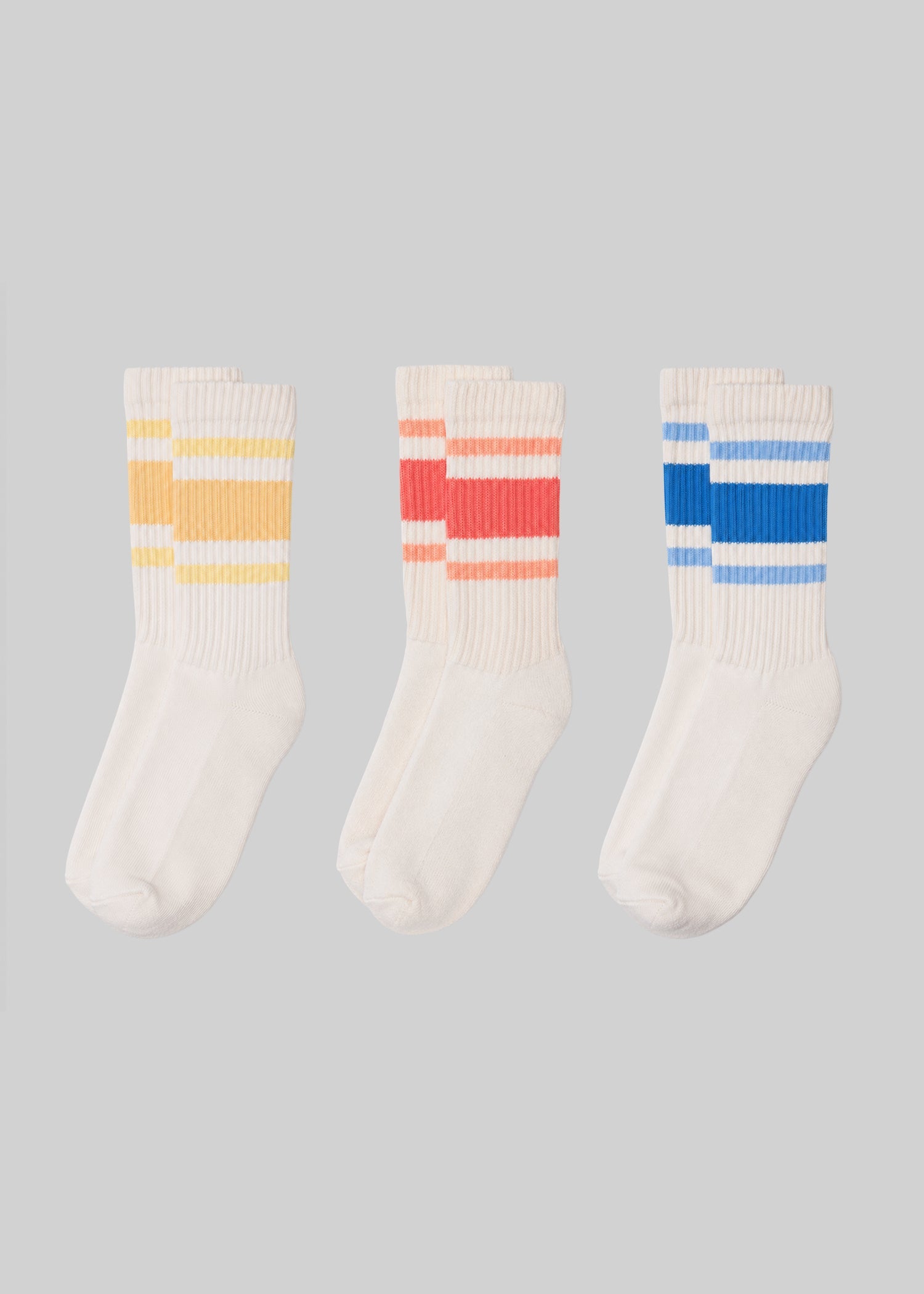Chaussettes tube à rayures rétro