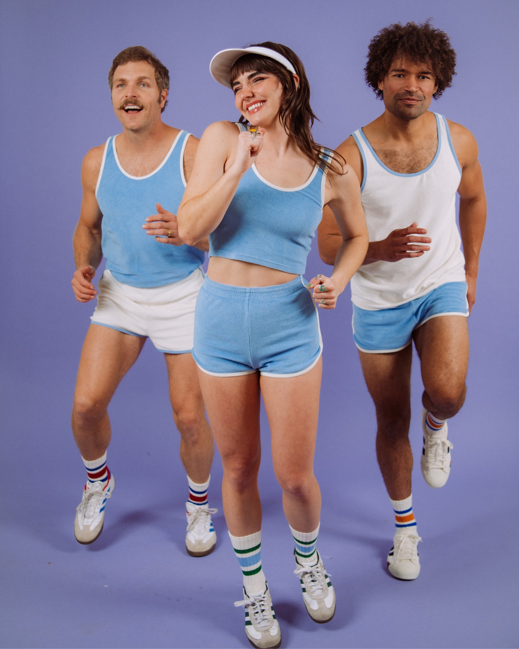 Terry Dolphin Short (Blue Poppy/Cream)