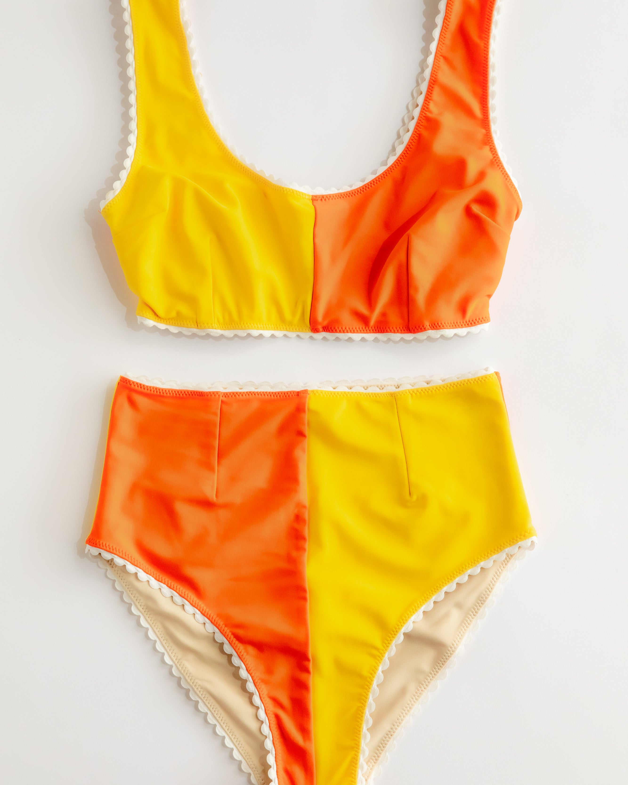 Two-Tone Bikini (Yellow/Orange)