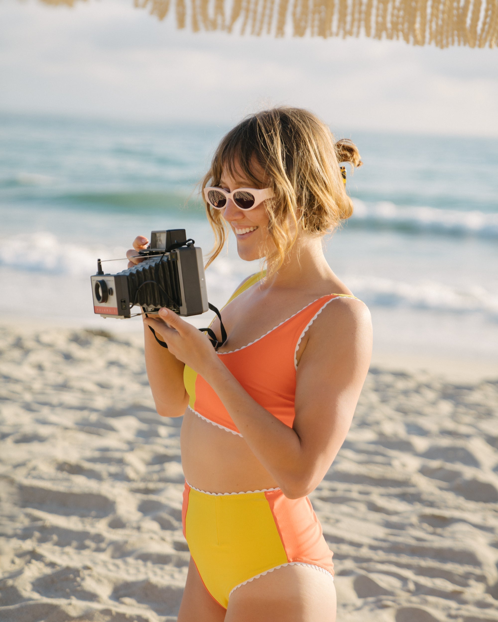 Two-Tone Bikini (Yellow/Orange)