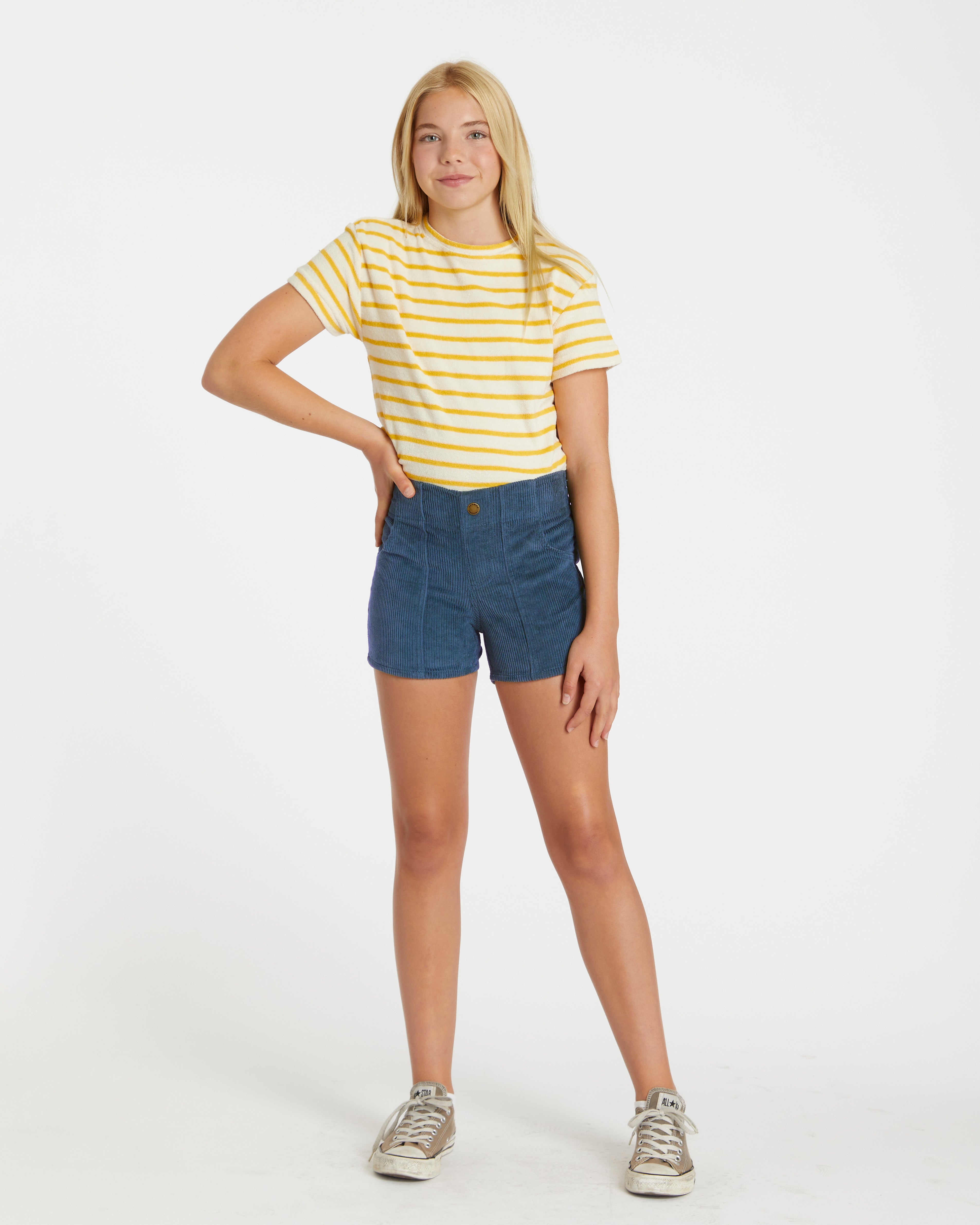 Hazel is 11 years old and wearing size M