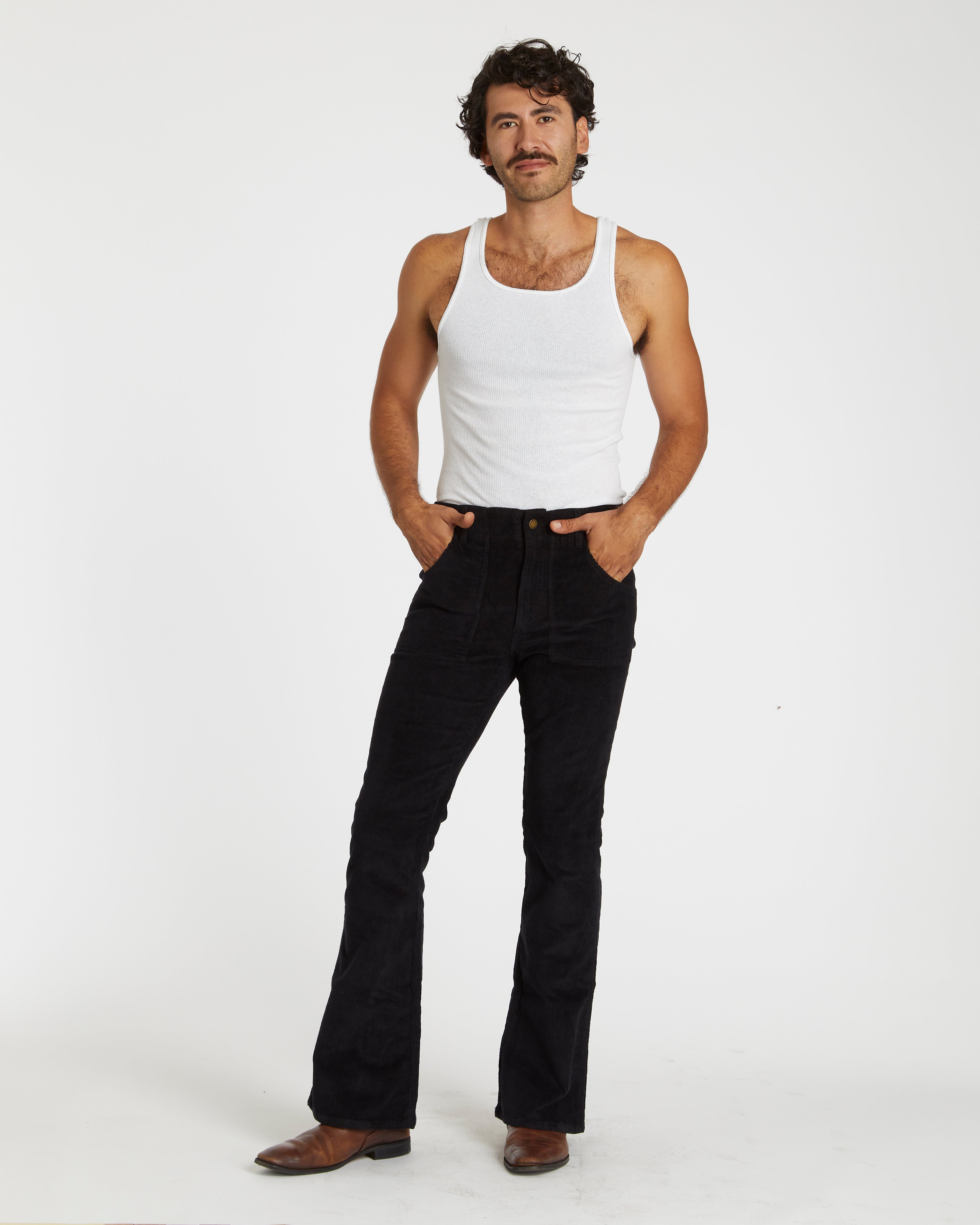 Cristian is 6'3" and wearing size 32