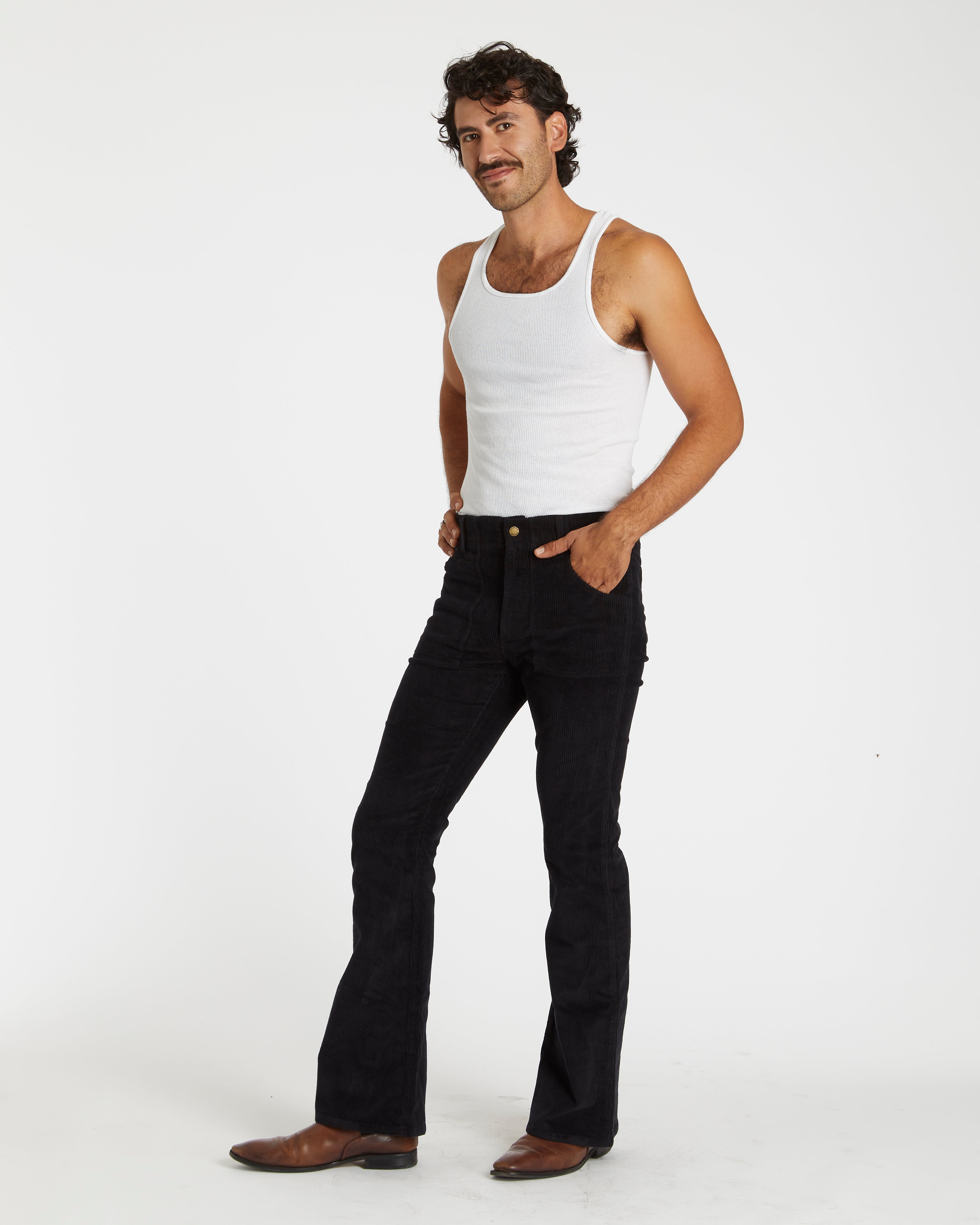 Cristian is 6'3" and wearing size 32