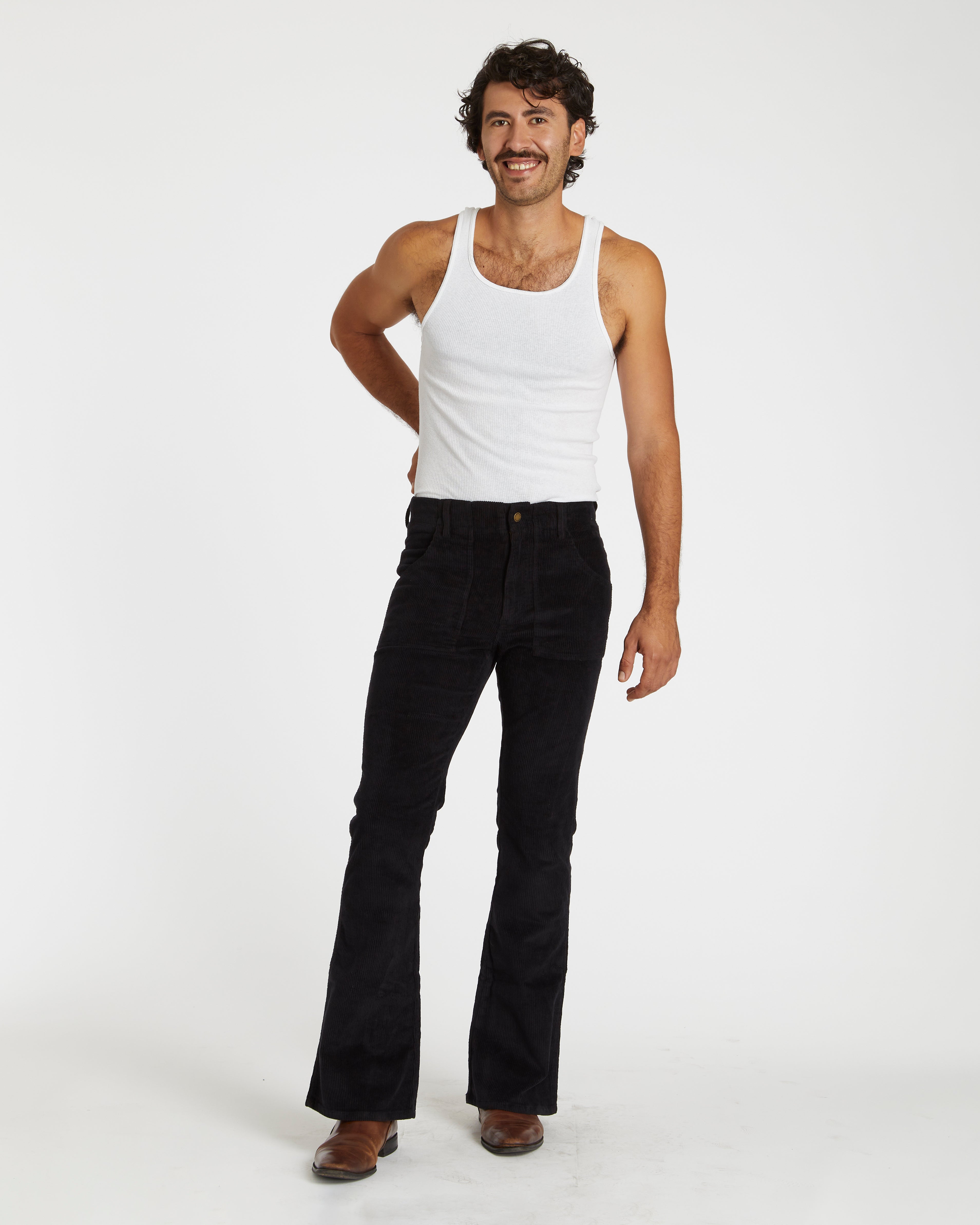 Cristian is 6'3" and wearing size 32