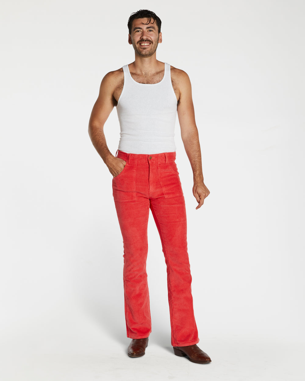 Cristian is 6'3" and wearing size 32
