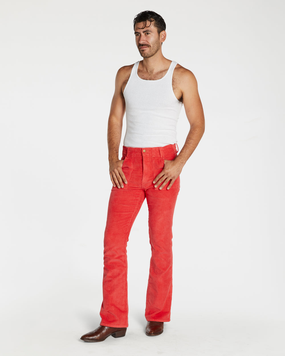 Cristian is 6'3" and wearing size 32