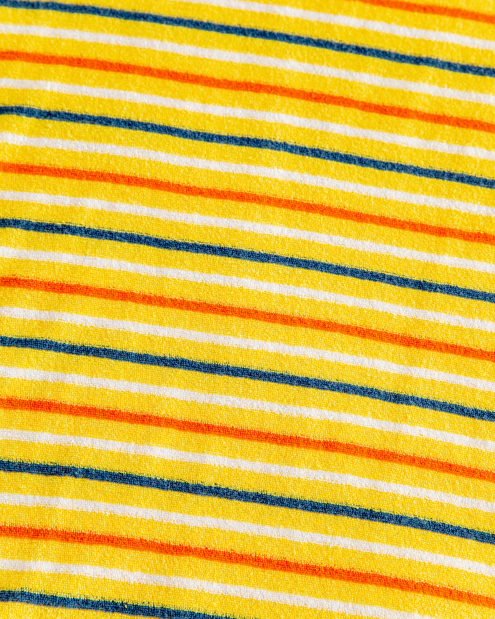 Camiseta de rizo para hombre (amarillo/azul marino/naranja)
