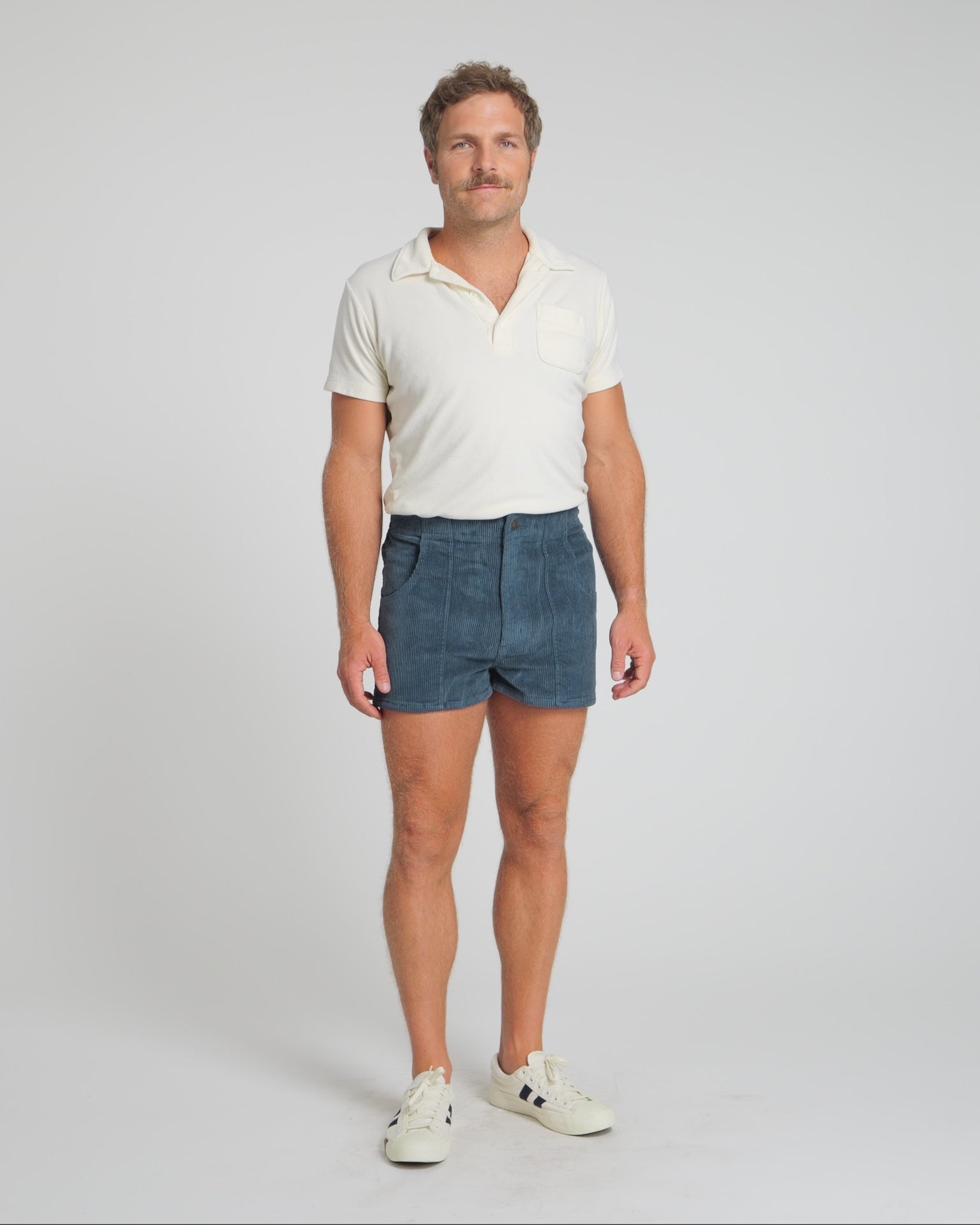 Hammies Men's Retro Corduroy Shorts (Navy)