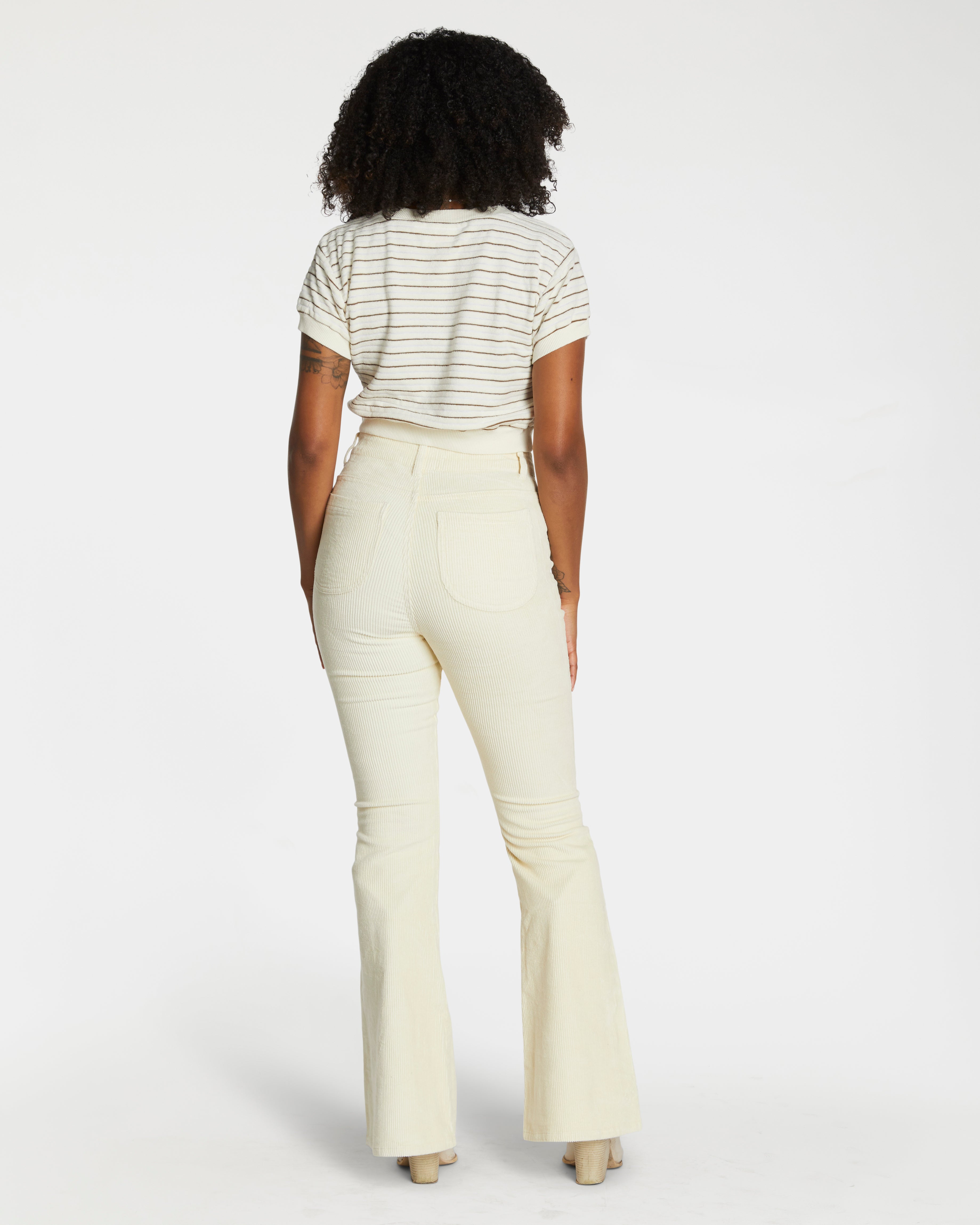 Women's Terry Tee (Cream/Brown)