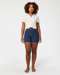 Pantalón corto de mujer (azul marino)