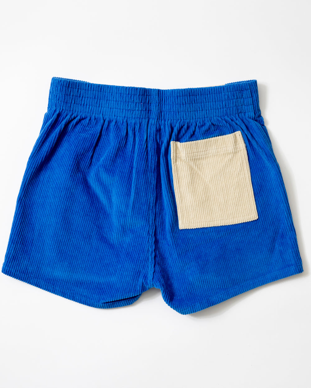 Pantalón corto de mujer (azul/arena)